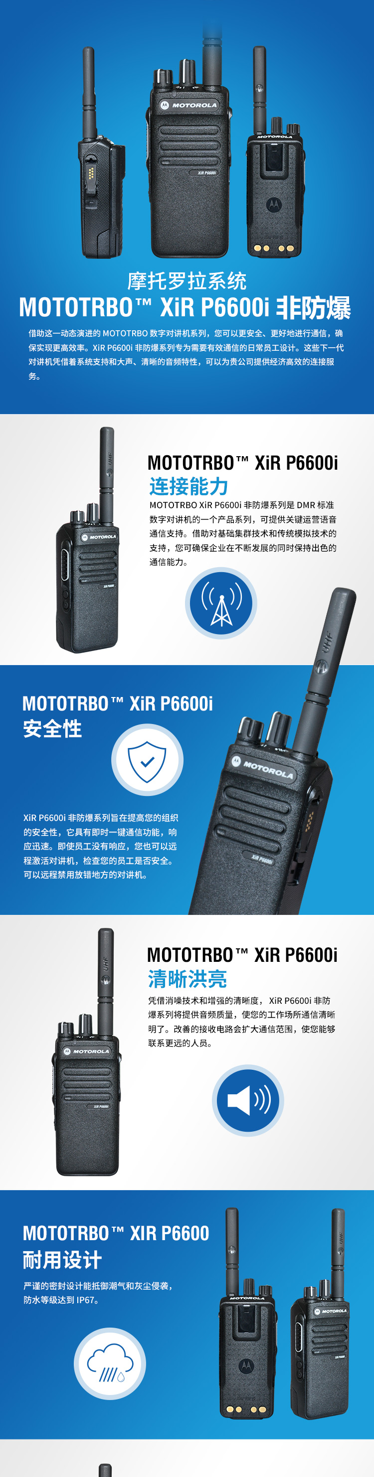 P6600i,摩托羅拉對講機,數(shù)字對講機,無線對講機